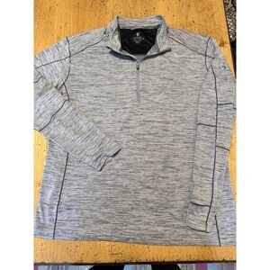 Kuhl Men's Xx Large Heathered Gray Quarter Zip Long Sleeve Outdoor Pullover‎